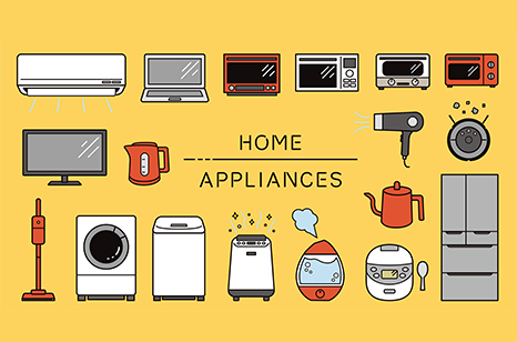 家庭用家電製品のイラスト