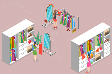 衣服の循環イメージイラスト