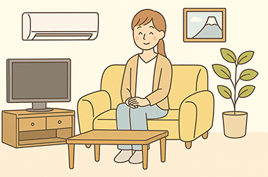 1人暮らしの女性の部屋
